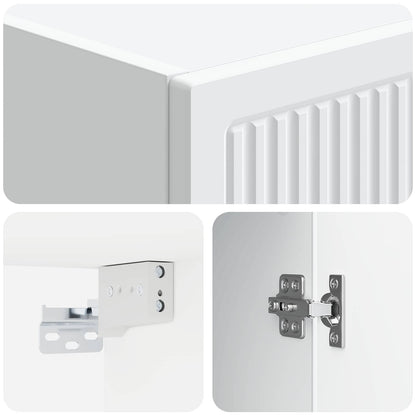 Mobiletto a muro Bianco 33 x 34,5 x 90 cm Legno ingegnerizzato | homemem39