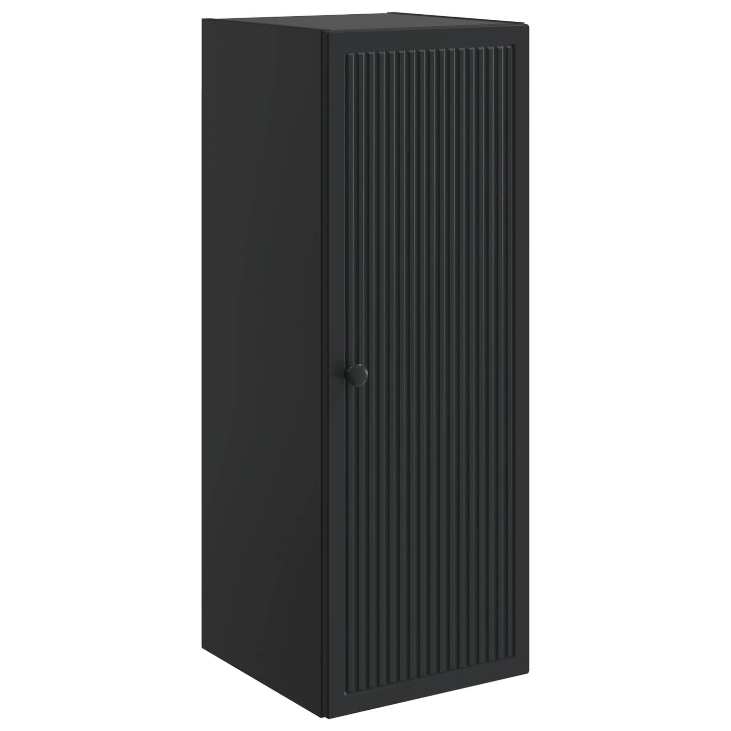 Mobiletto a muro Nero 33 x 34,5 x 90 cm Legno ingegnerizzato | homemem39