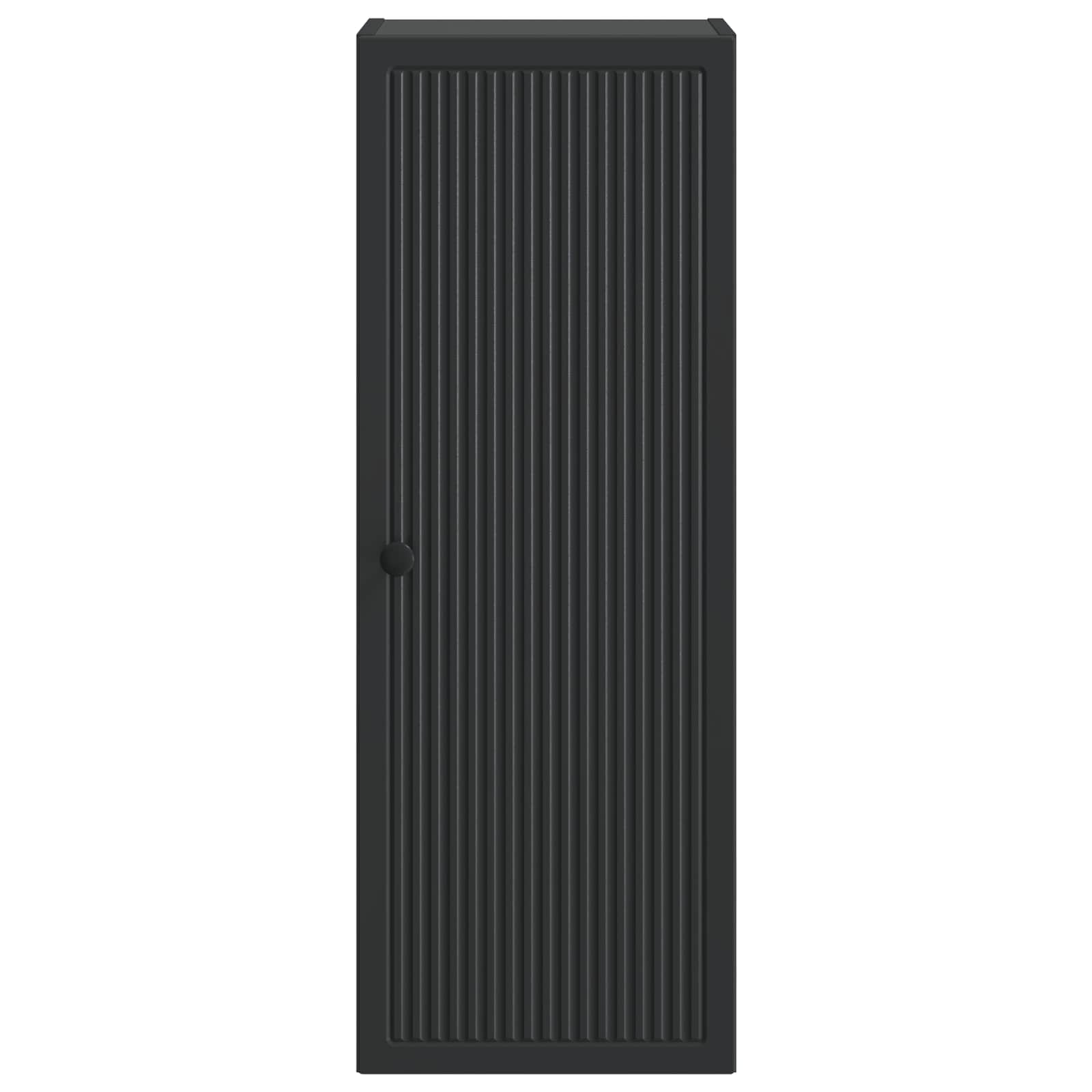 Mobiletto a muro Nero 33 x 34,5 x 90 cm Legno ingegnerizzato | homemem39