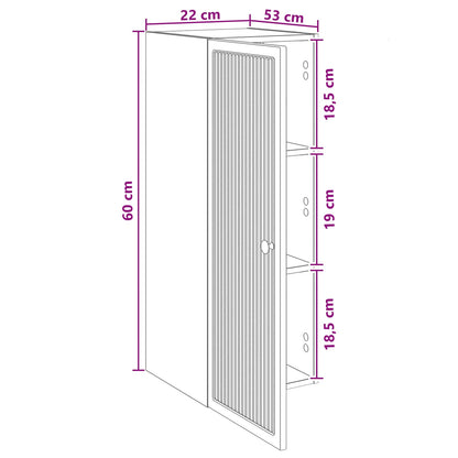 Mobiletto a muro Rovere Sonoma 33 x 34,5 x 90 cm | homemem39