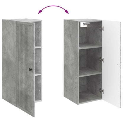 Mobiletto a muro Grigio Cemento 33 x 34,5 x 90 cm | homemem39