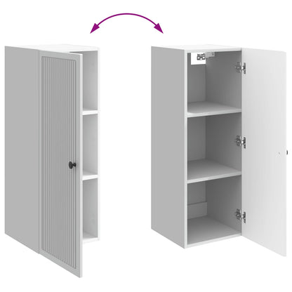 Mobiletto a muro Bianco Lucido 33 x 34,5 x 90 cm | homemem39