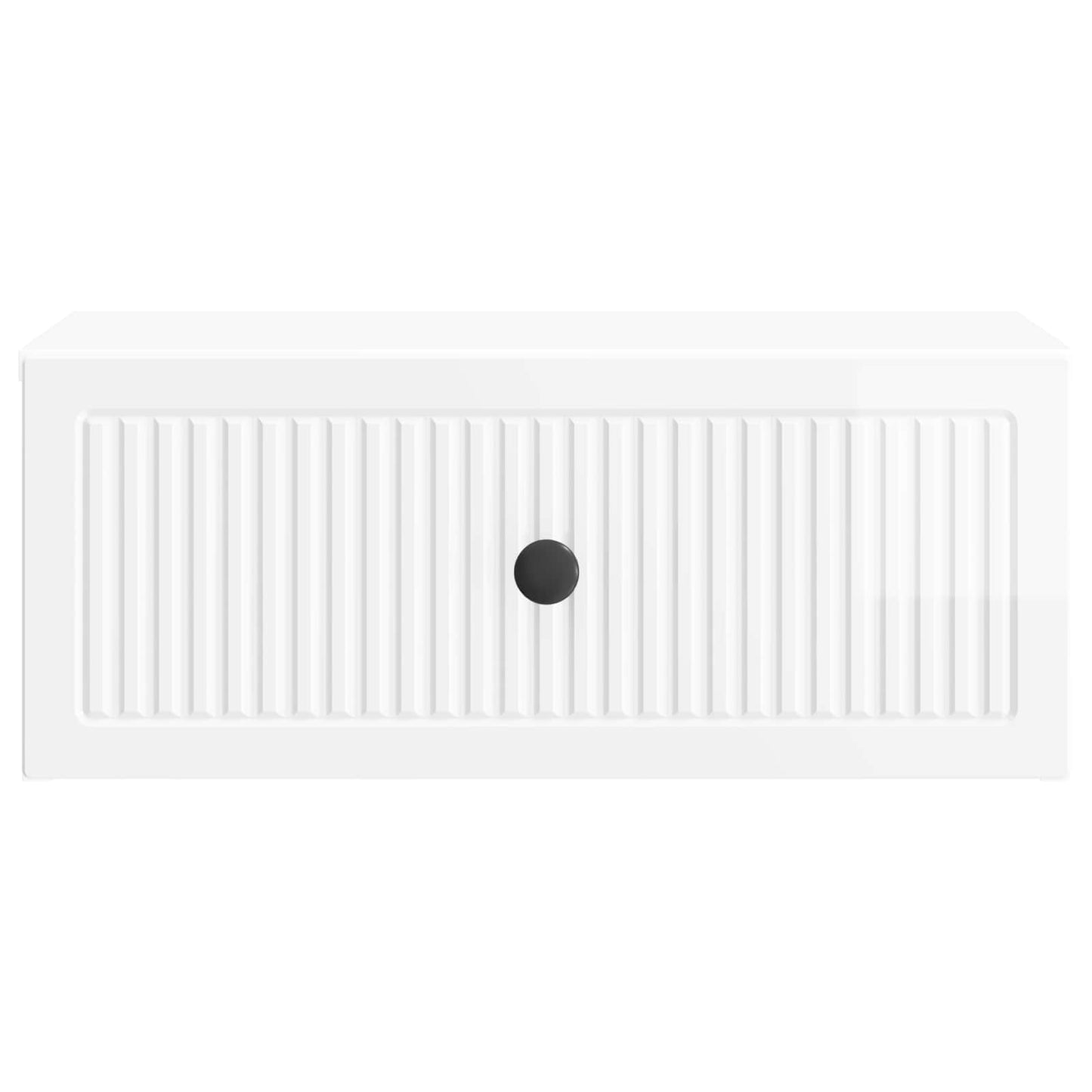 Armadio da Notte con cassetto Bianco Lucido 49 x 34,5 x 20 cm | homemem39