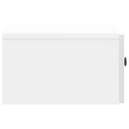 Armadio da Notte 2 pcs Bianco Lucido 49 x 34,5 x 20 cm | homemem39