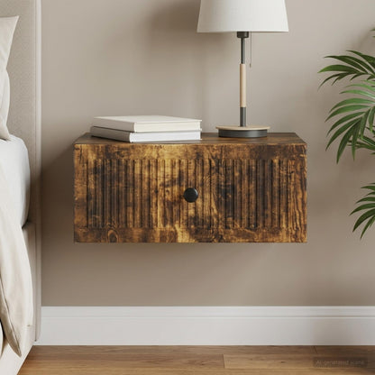 Armadio da Notte Rovere Fumo 49 x 34,5 x 20 cm | homemem39