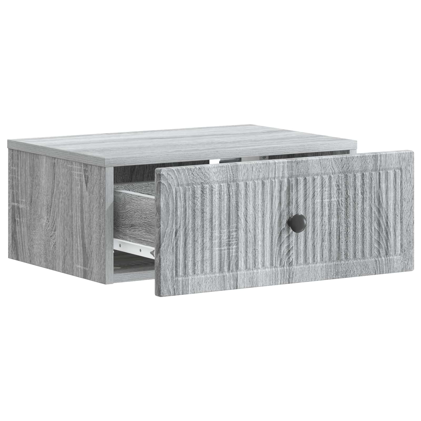 Armadio da Notte con cassetto Grigio Sonoma 49 x 34,5 x 20 cm | homemem39