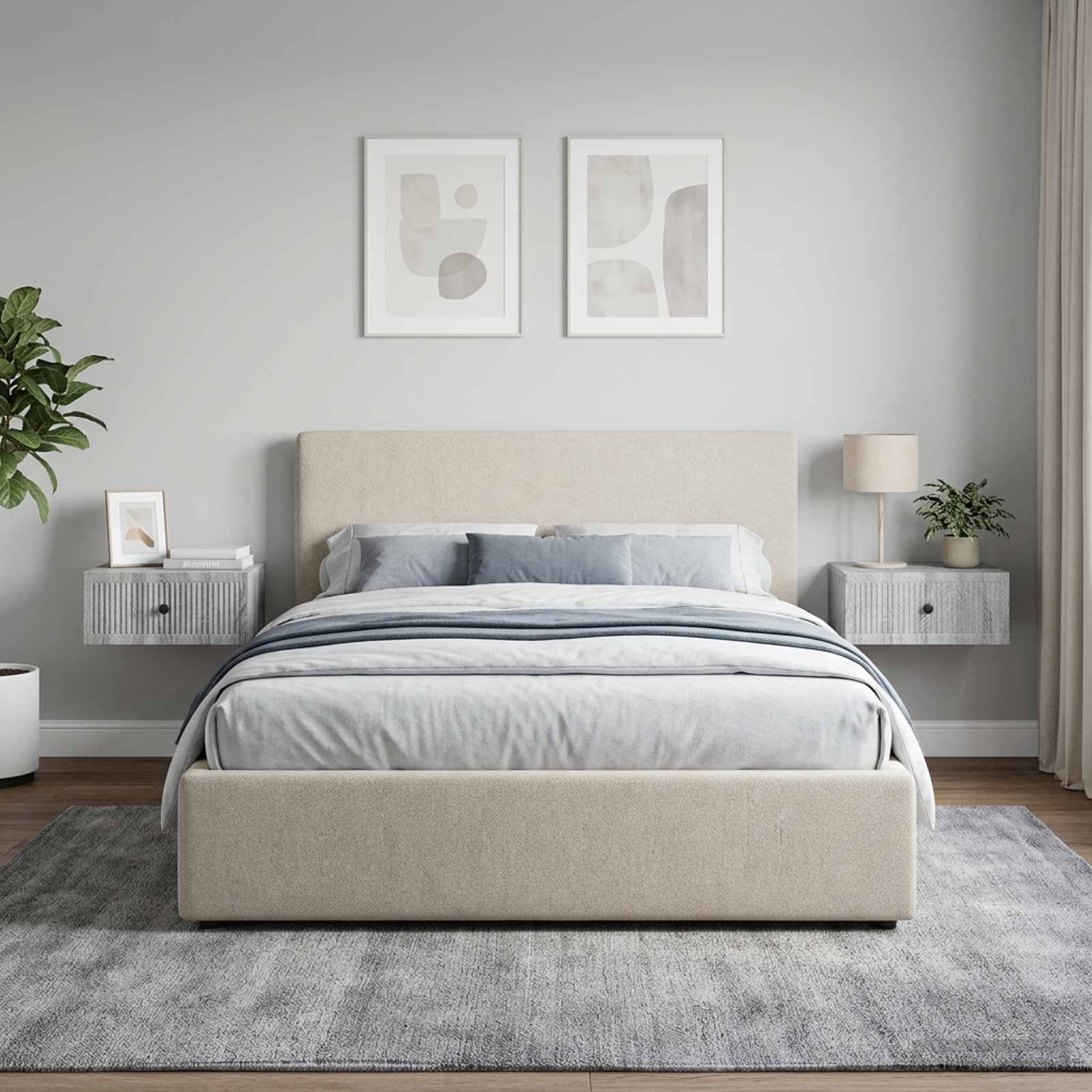 Armadio da Notte 2 pcs Grigio Sonoma 49 x 34,5 x 20 cm | homemem39