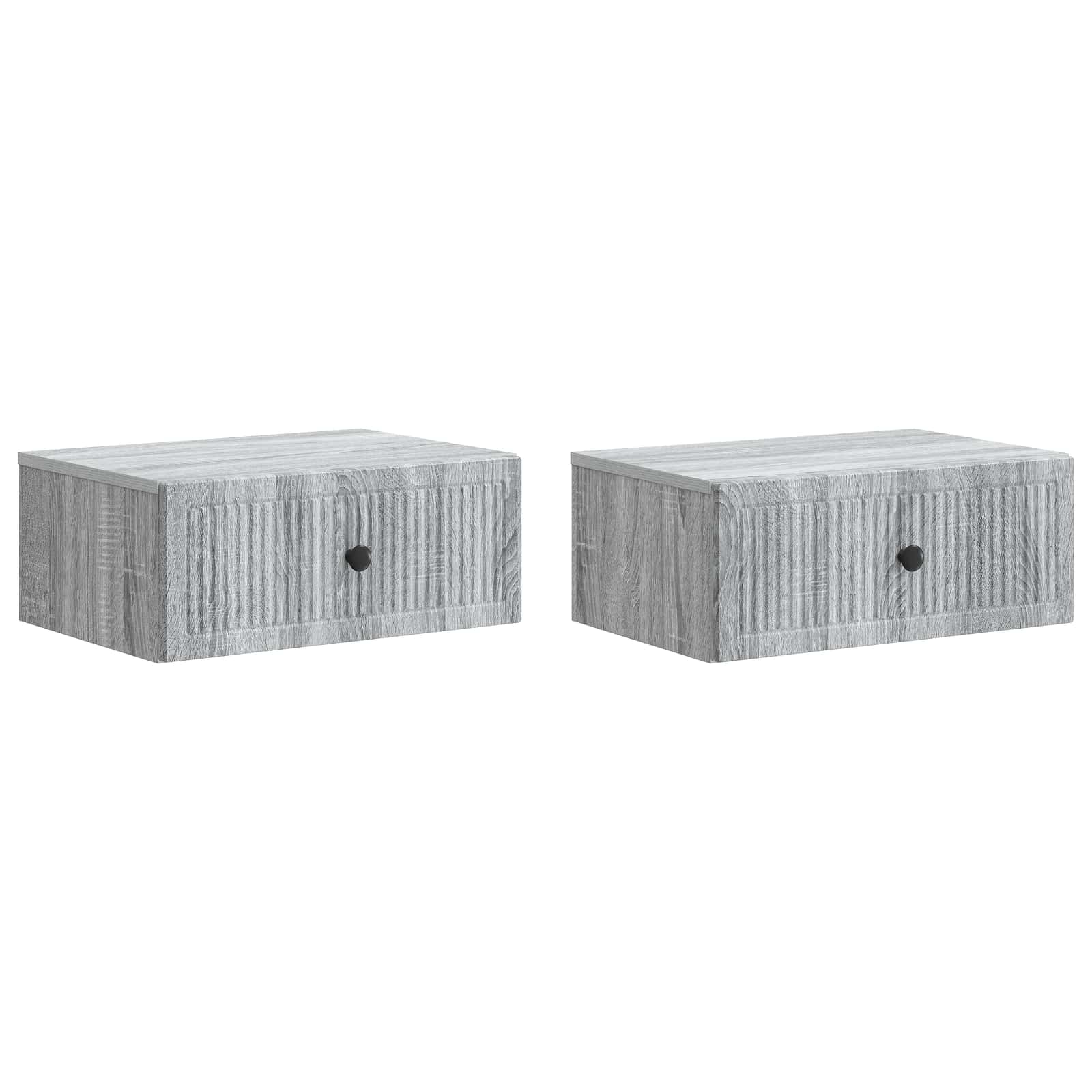 Armadio da Notte 2 pcs Grigio Sonoma 49 x 34,5 x 20 cm | homemem39