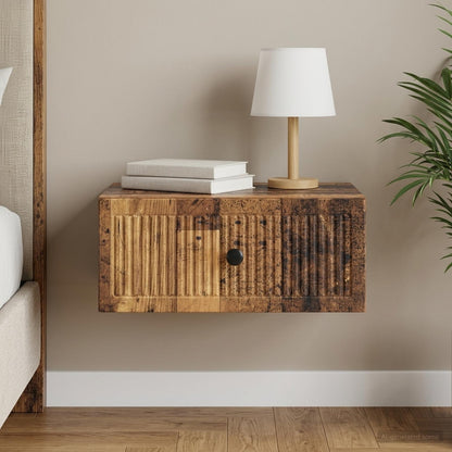 Armadio da Notte con cassetto Legno antico 49 x 34,5 x 20 cm