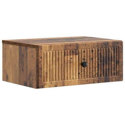 Armadio da Notte con cassetto Legno antico 49 x 34,5 x 20 cm | homemem39