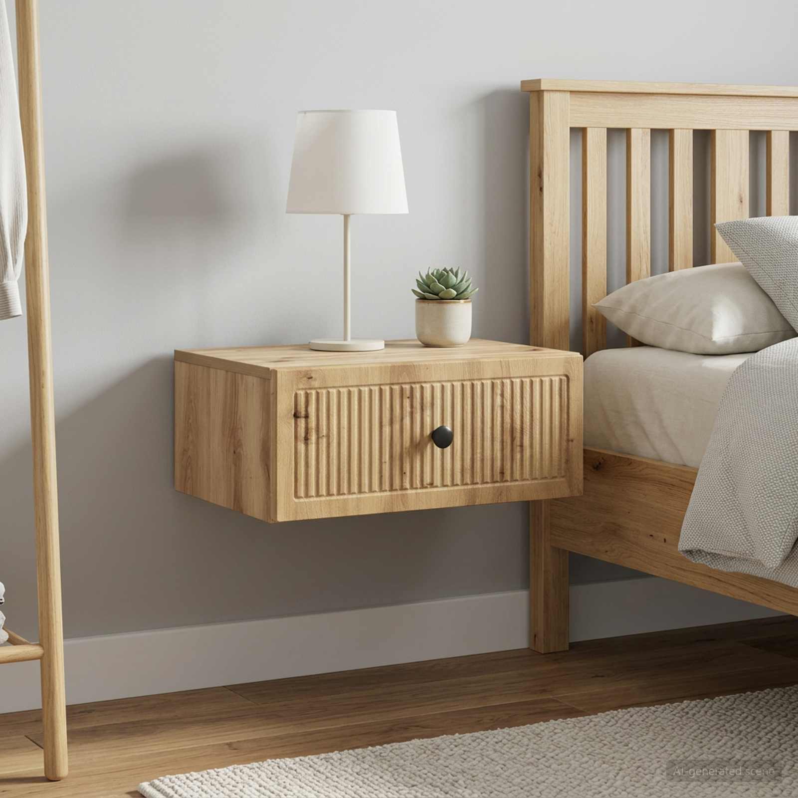 Armadio da Notte 2 pz Rovere Artigianale 49 x 34,5 x 20 cm | homemem39