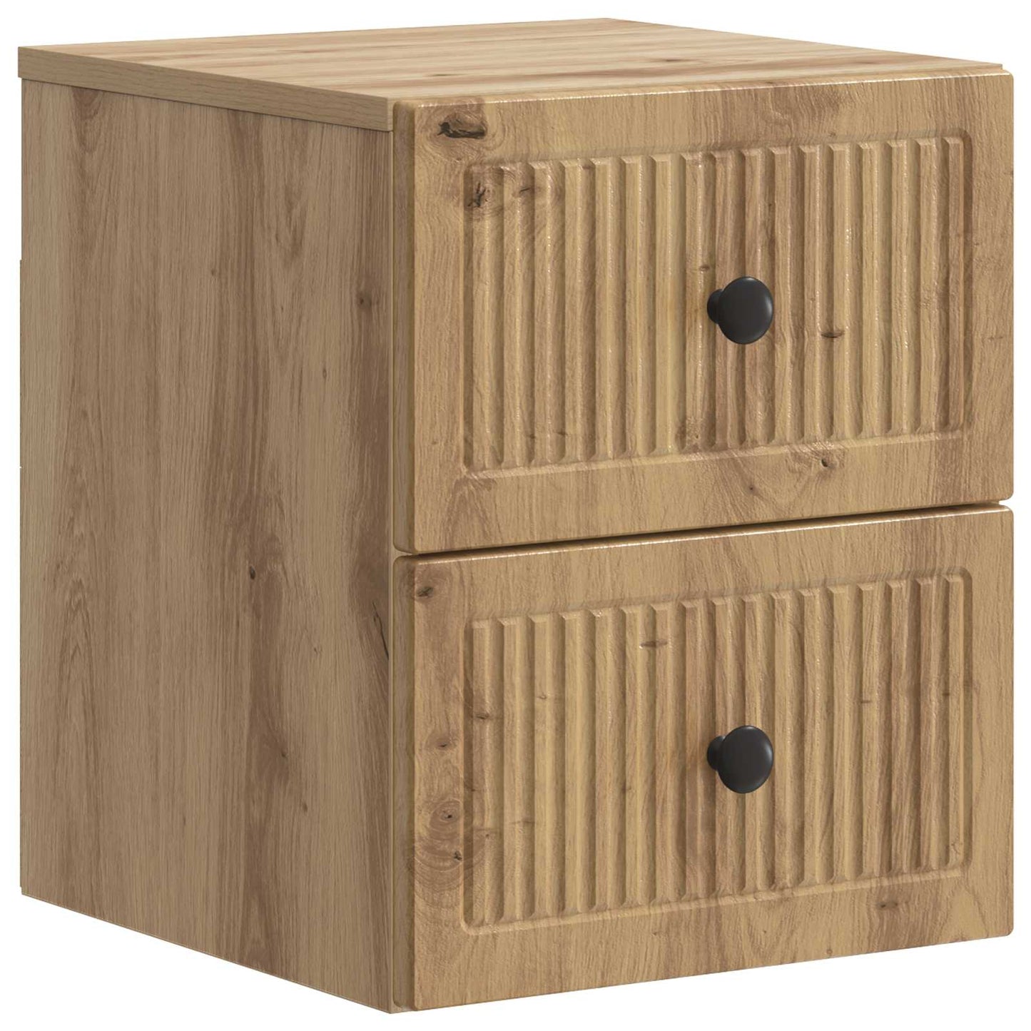 Mobiletto da notte a muro Rovere Artigianale 33 x 34,5 x 40 cm