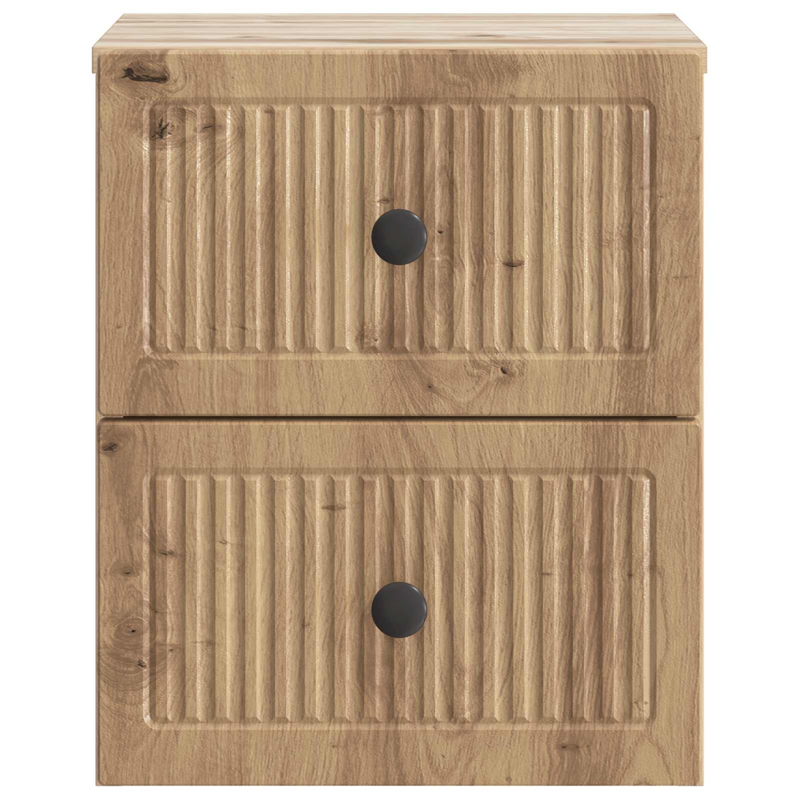 Mobiletto da notte a muro con cassetto 2 pcs Rovere Artigianale | homemem39
