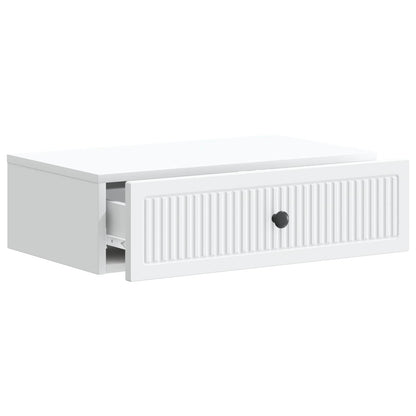 Tavolino da Parete Laterale Bianco 59 x 34,5 x 17 cm | homemem39