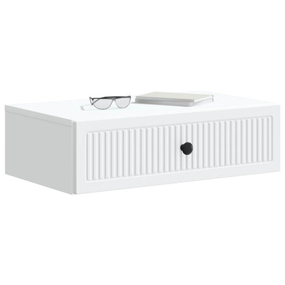 Tavolino da Parete Laterale Bianco 59 x 34,5 x 17 cm | homemem39