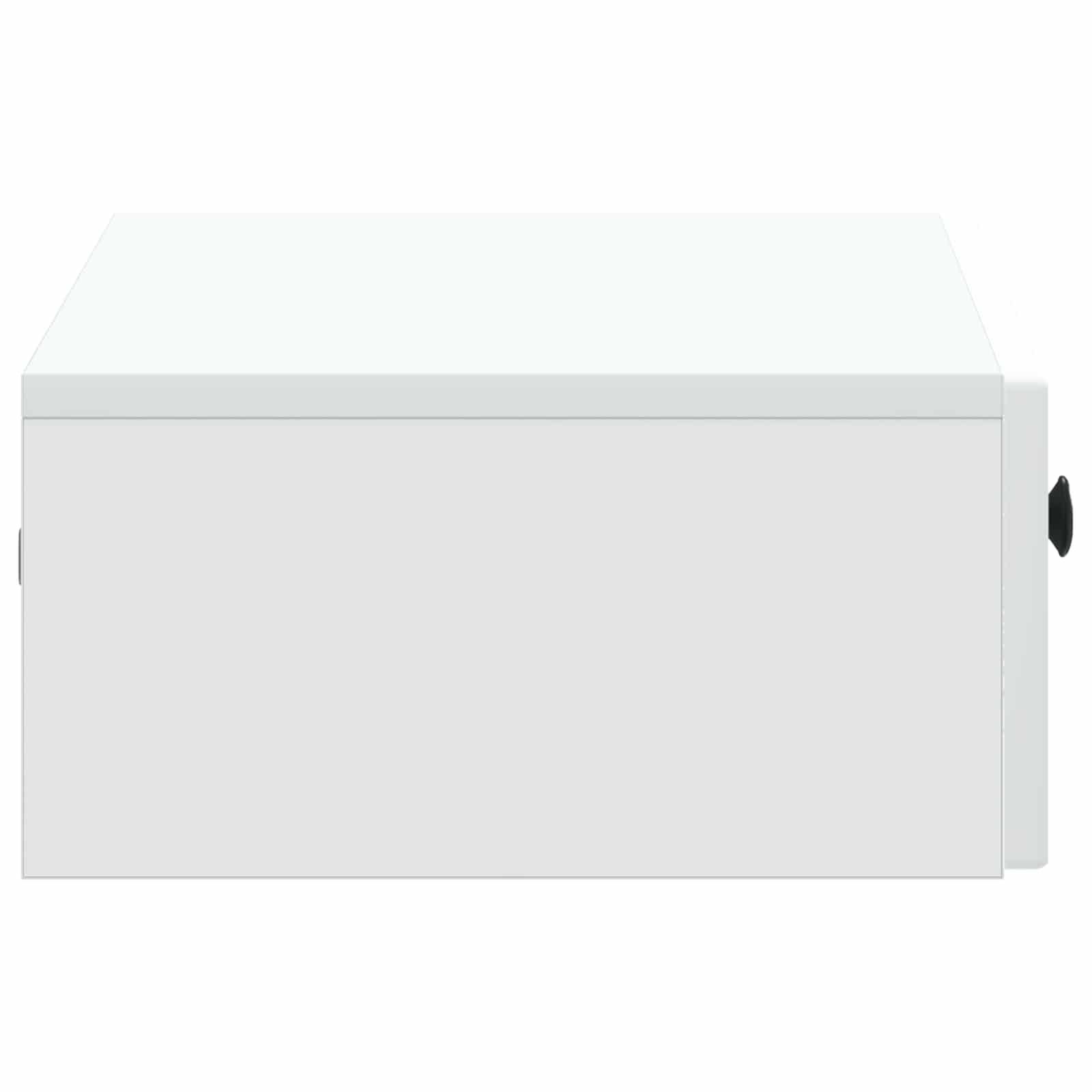 Tavolino da Parete Laterale Bianco 59 x 34,5 x 17 cm | homemem39