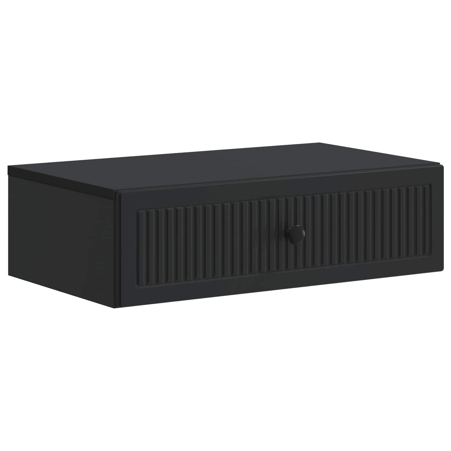 Tavolino da Parete Laterale Nero 59 x 34,5 x 17 cm | homemem39