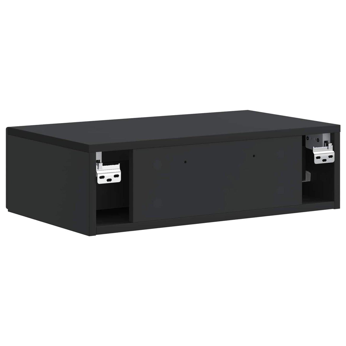 Tavolino da Parete Laterale Nero 59 x 34,5 x 17 cm | homemem39