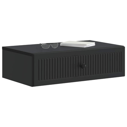 Tavolino da Parete Laterale Nero 59 x 34,5 x 17 cm | homemem39