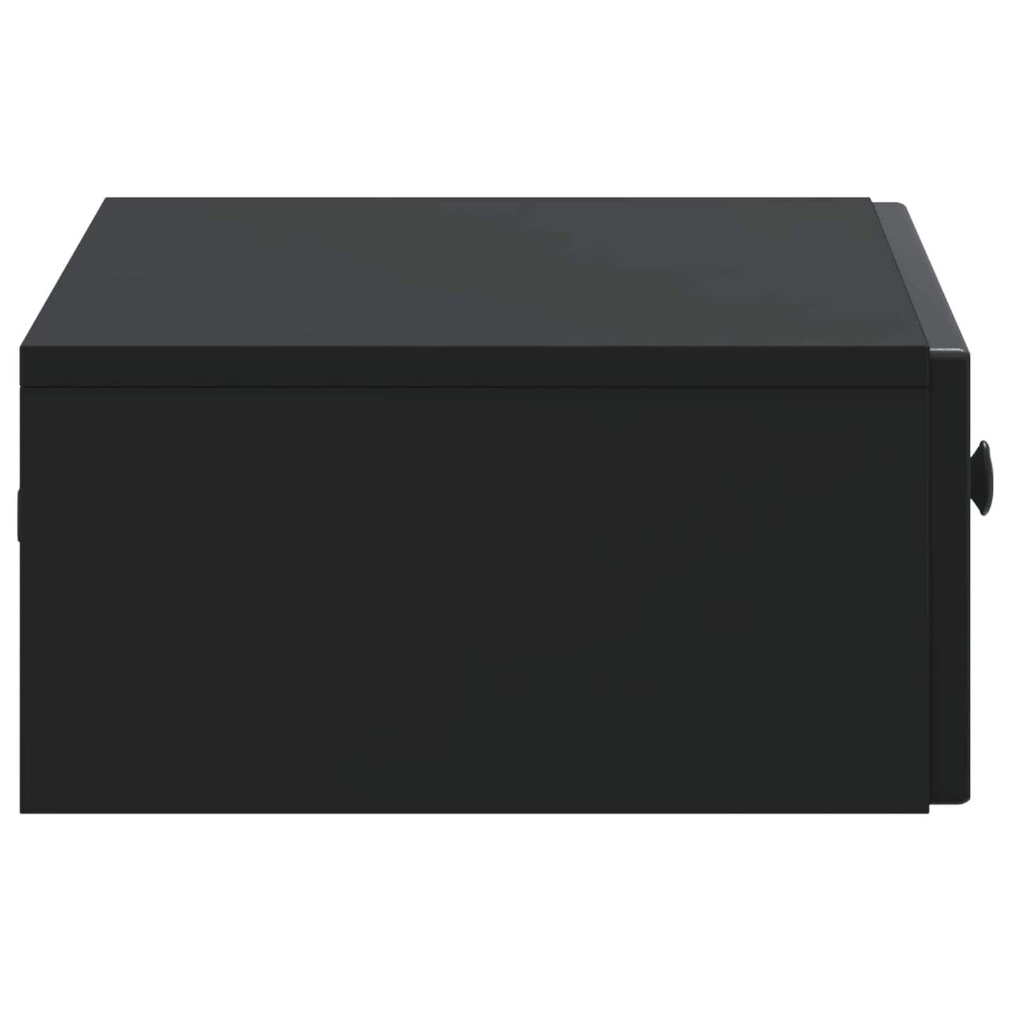 Tavolino da Parete Laterale Nero 59 x 34,5 x 17 cm