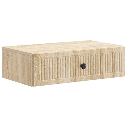 Tavolino da Parete Laterale Rovere Sonoma 59 x 34,5 x 17 cm | homemem39