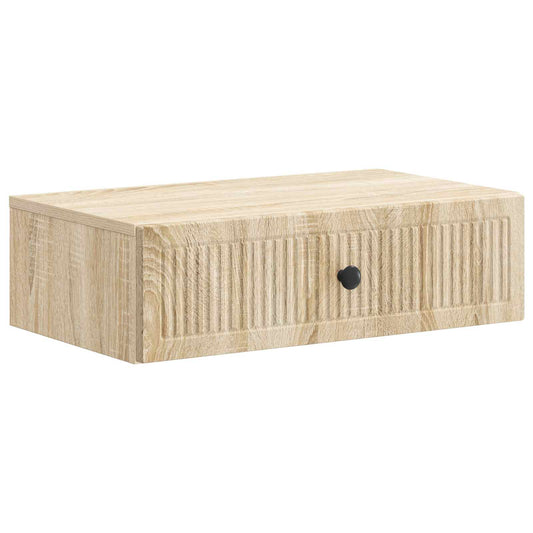 Tavolino da Parete Laterale Rovere Sonoma 59 x 34,5 x 17 cm | homemem39