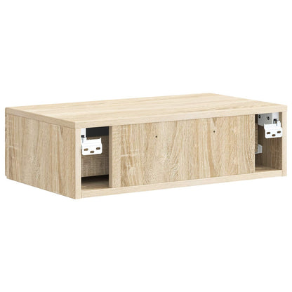 Tavolino da Parete Laterale Rovere Sonoma 59 x 34,5 x 17 cm | homemem39