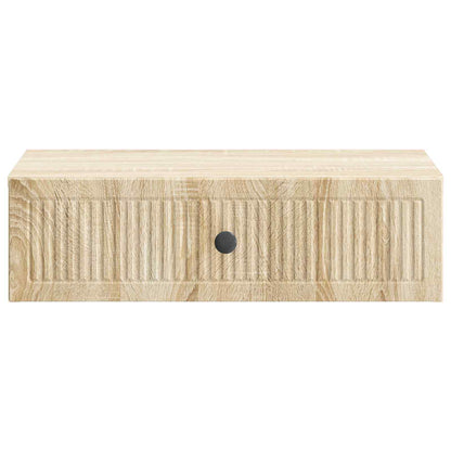 Tavolino da Parete Laterale Rovere Sonoma 59 x 34,5 x 17 cm | homemem39