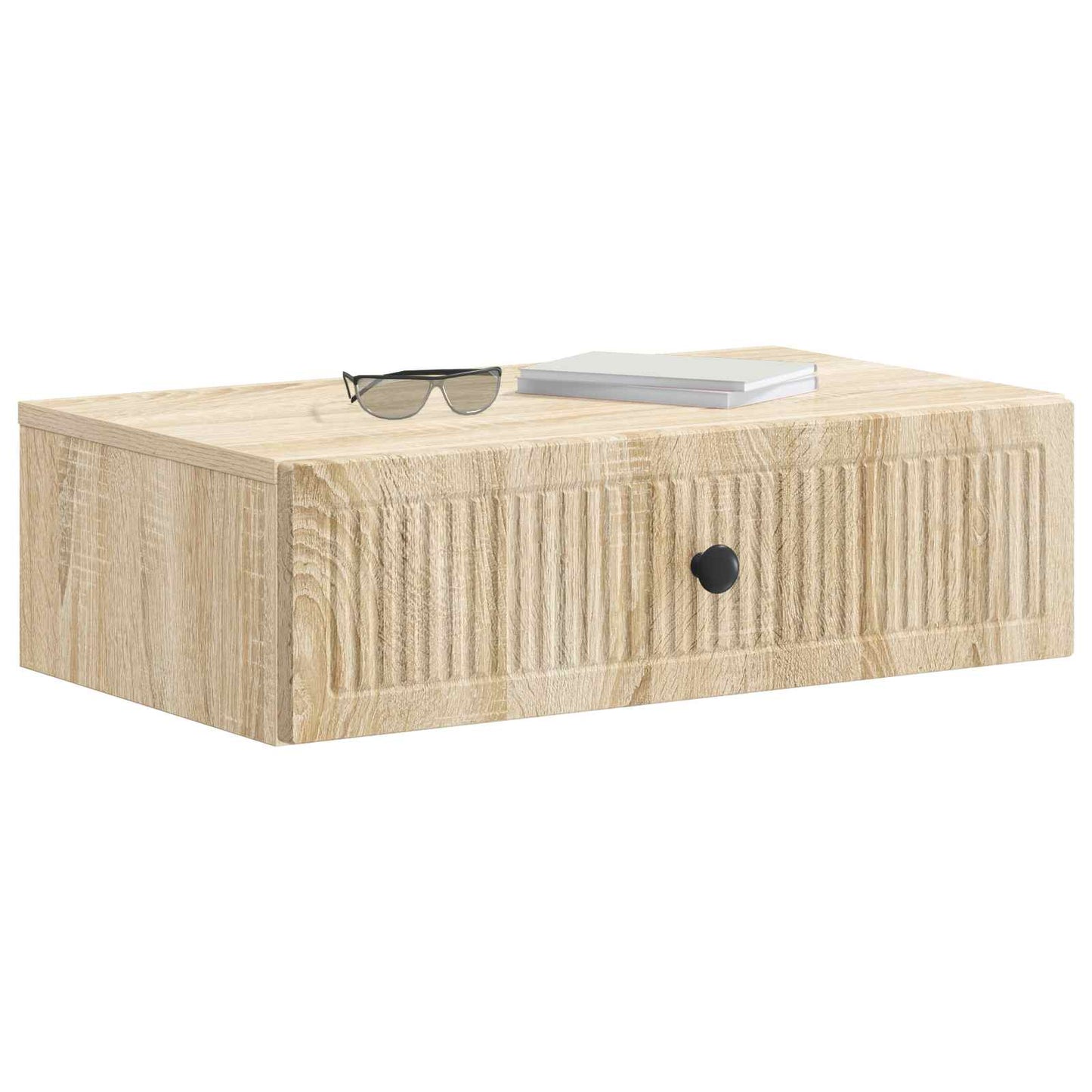 Tavolino da Parete Laterale Rovere Sonoma 59 x 34,5 x 17 cm | homemem39