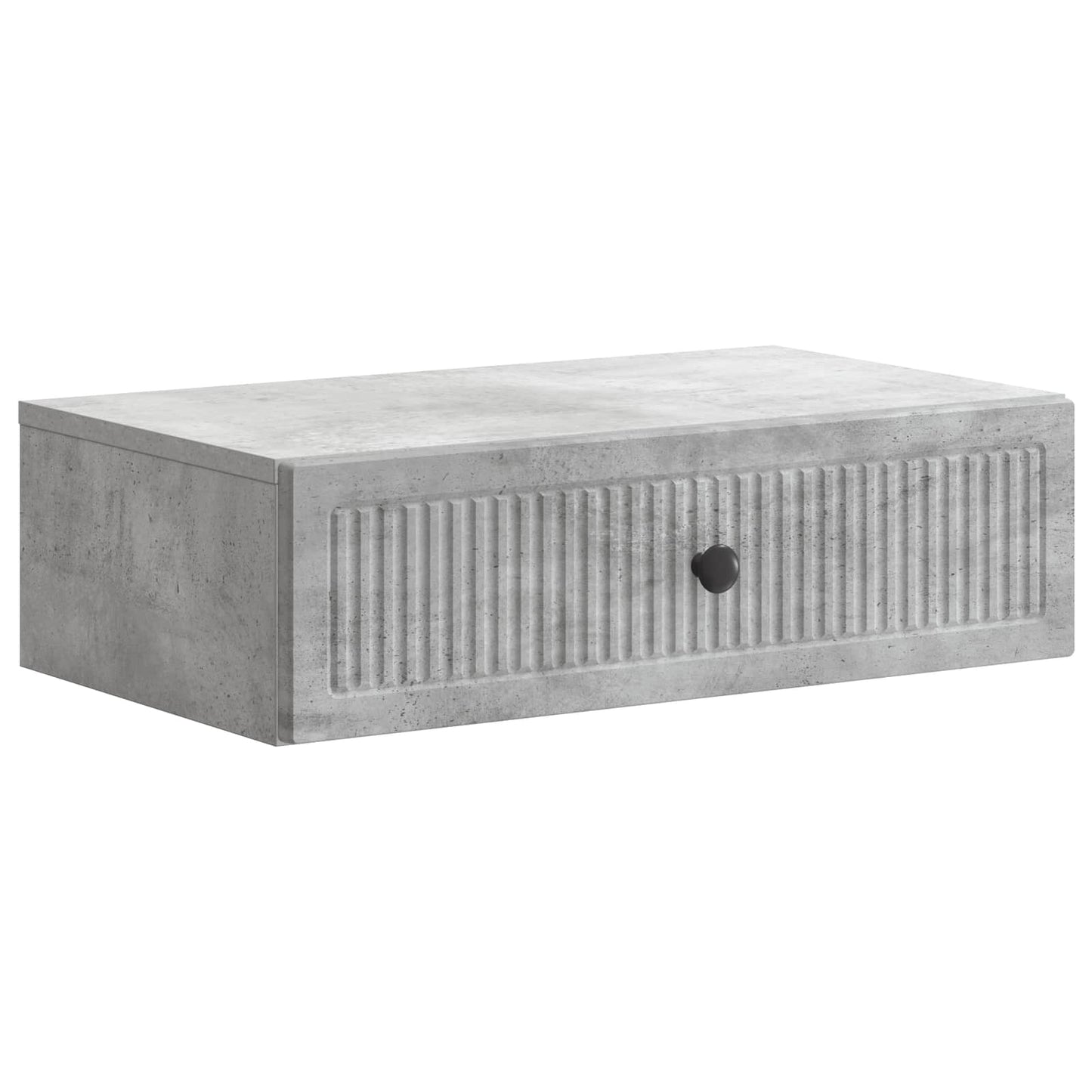 Tavolino da Parete Laterale Grigio Cemento 59 x 34,5 x 17 cm | homemem39