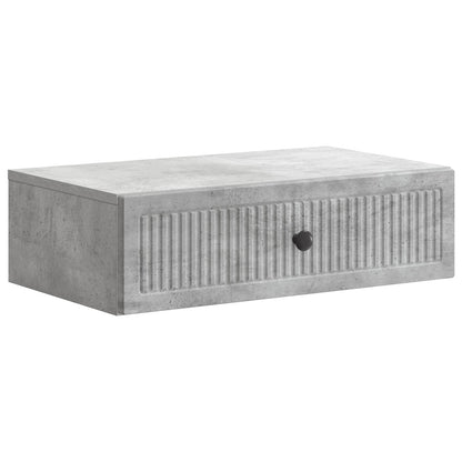 Tavolino da Parete Laterale Grigio Cemento 59 x 34,5 x 17 cm | homemem39