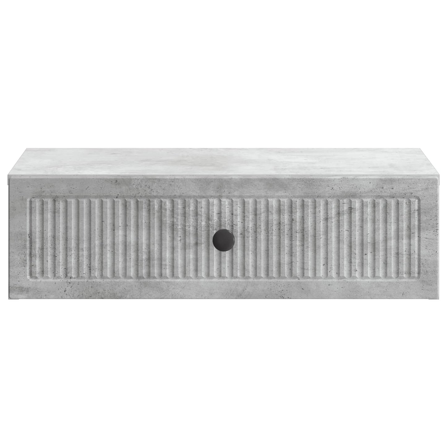 Tavolino da Parete Laterale Grigio Cemento 59 x 34,5 x 17 cm | homemem39