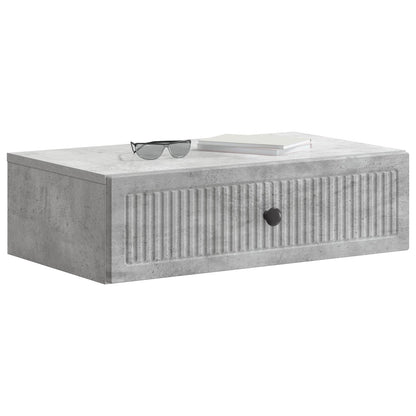 Tavolino da Parete Laterale Grigio Cemento 59 x 34,5 x 17 cm | homemem39