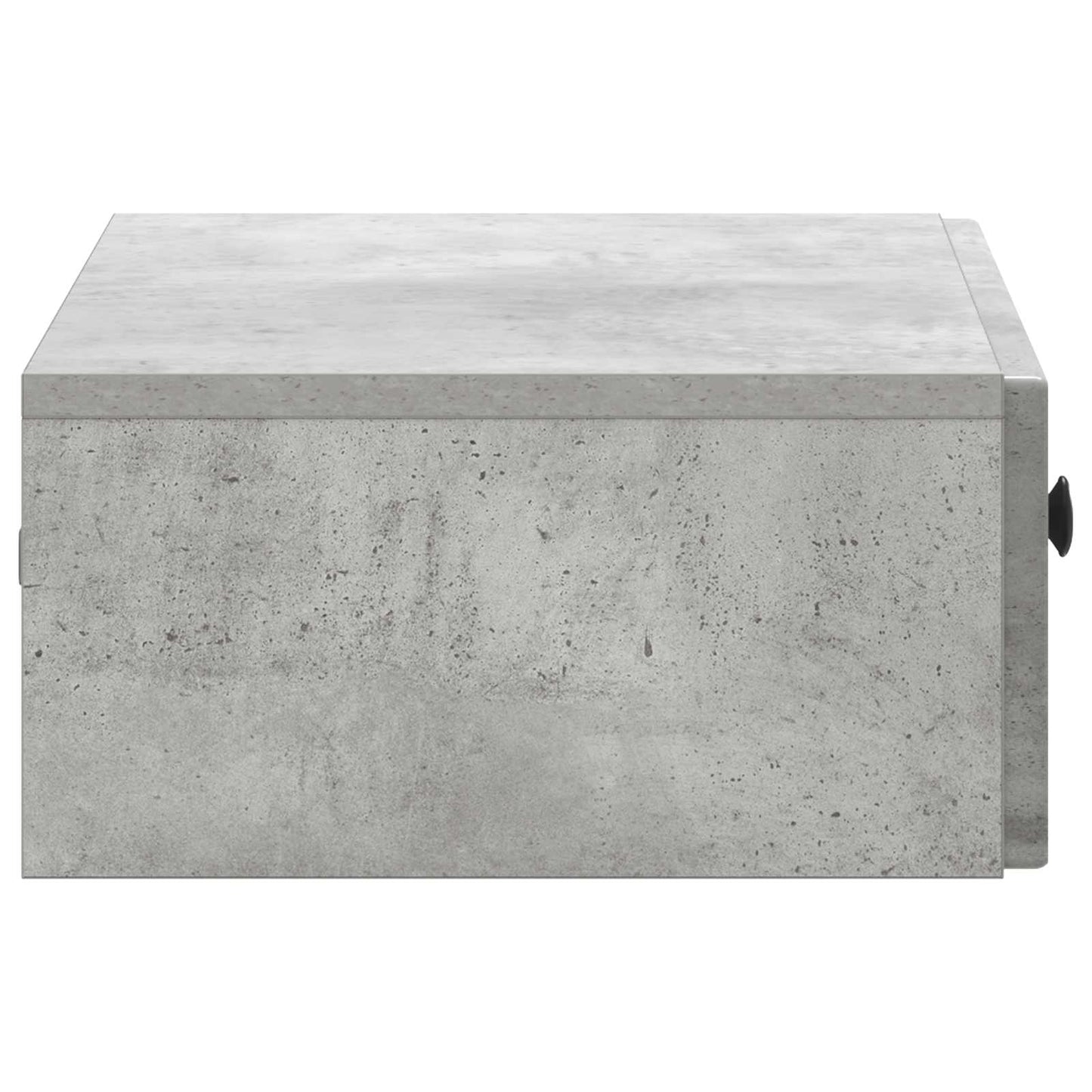 Tavolino da Parete Laterale Grigio Cemento 59 x 34,5 x 17 cm