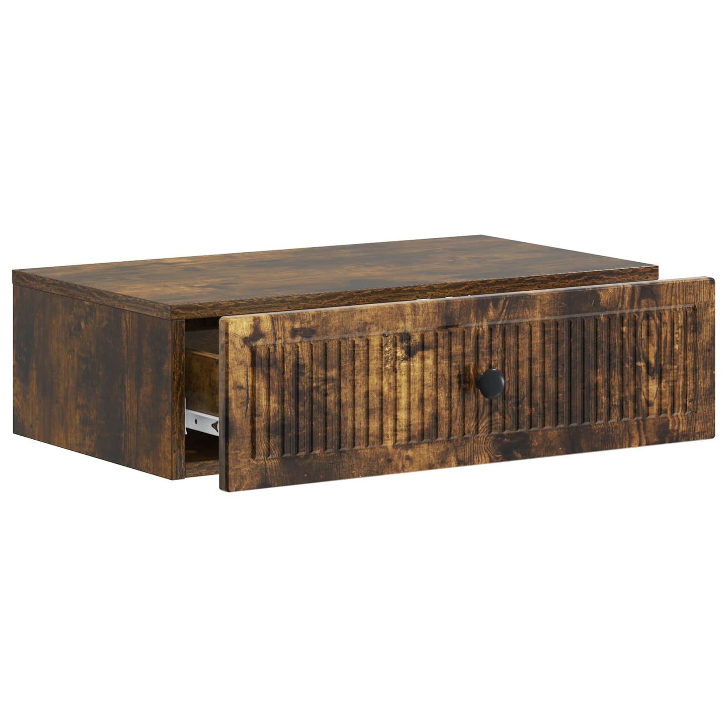 Tavolino da Parete Laterale Rovere Fumo 59 x 34,5 x 17 cm | homemem39