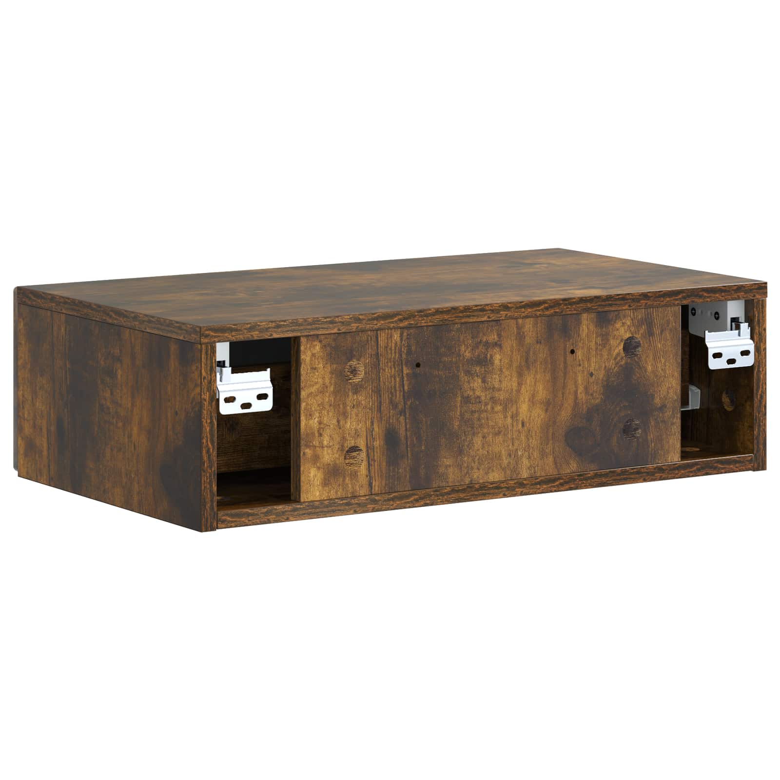 Tavolino da Parete Laterale Rovere Fumo 59 x 34,5 x 17 cm | homemem39