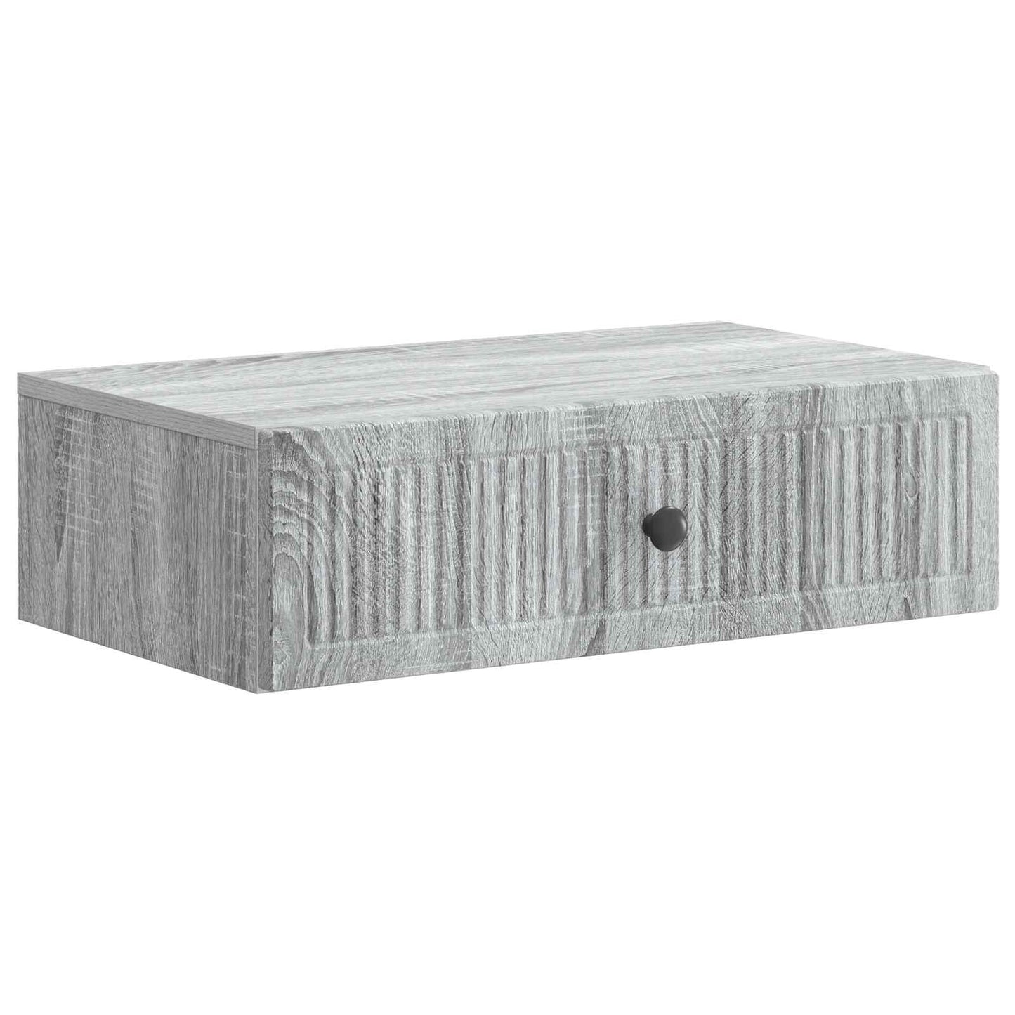 Tavolino da Parete Laterale Grigio Sonoma 59 x 34,5 x 17 cm | homemem39