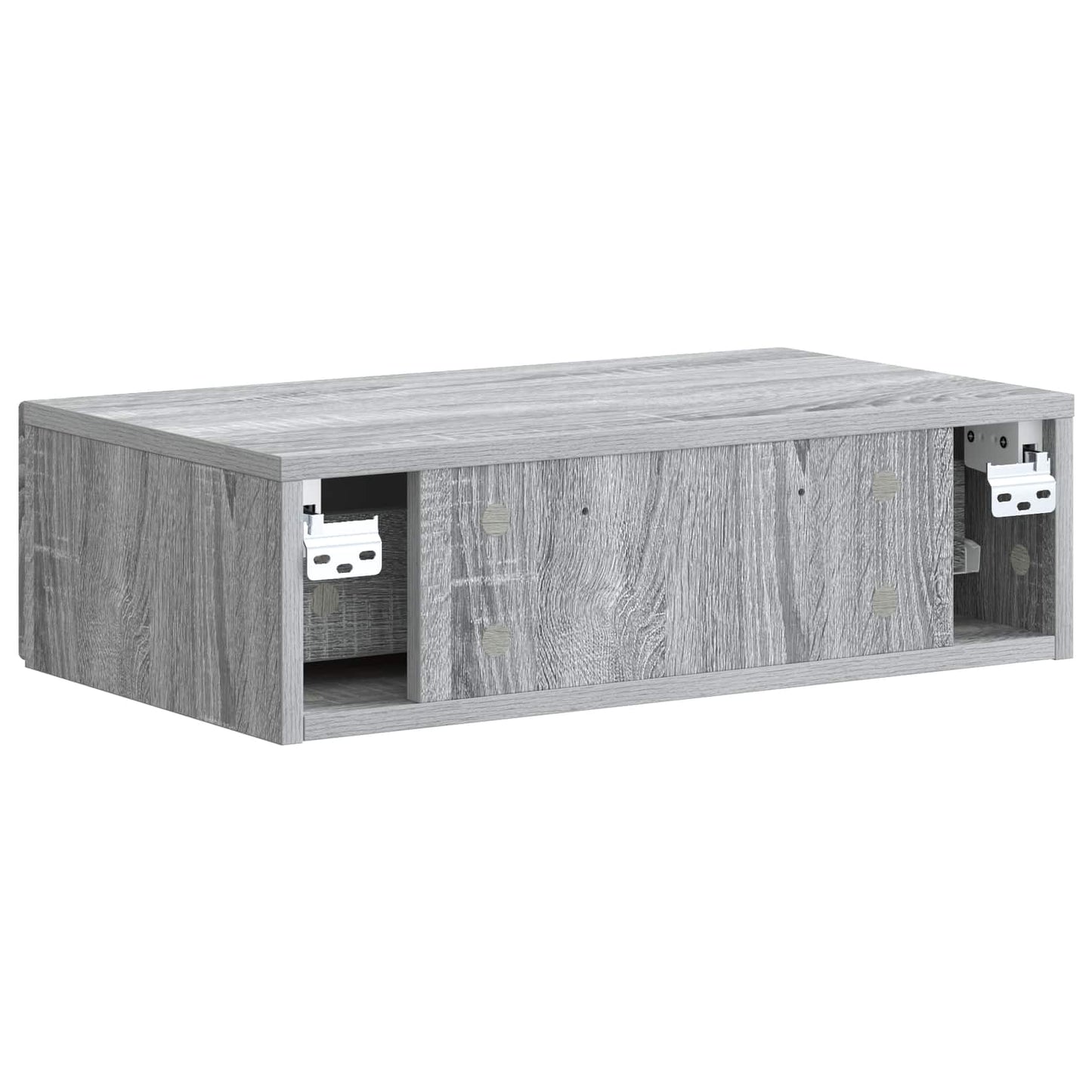 Tavolino da Parete Laterale Grigio Sonoma 59 x 34,5 x 17 cm | homemem39