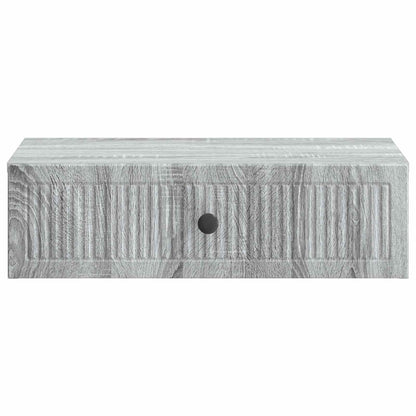 Tavolino da Parete Laterale Grigio Sonoma 59 x 34,5 x 17 cm | homemem39