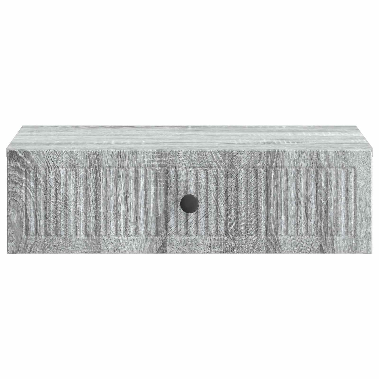Tavolino da Parete Laterale Grigio Sonoma 59 x 34,5 x 17 cm