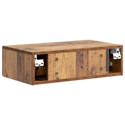 Tavolino da Parete Laterale Legno antico 59 x 34,5 x 17 cm