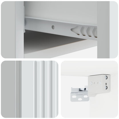 Tavolino da Parete Laterale Bianco 87,5 x 34,5 x 17 cm | homemem39