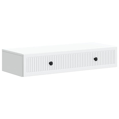 Tavolino da Parete Laterale Bianco 87,5 x 34,5 x 17 cm | homemem39