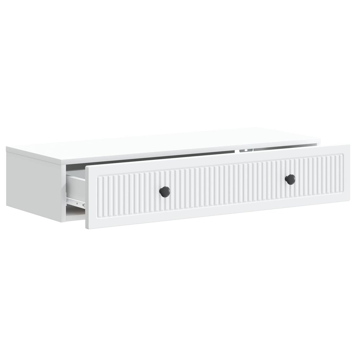Tavolino da Parete Laterale Bianco 87,5 x 34,5 x 17 cm