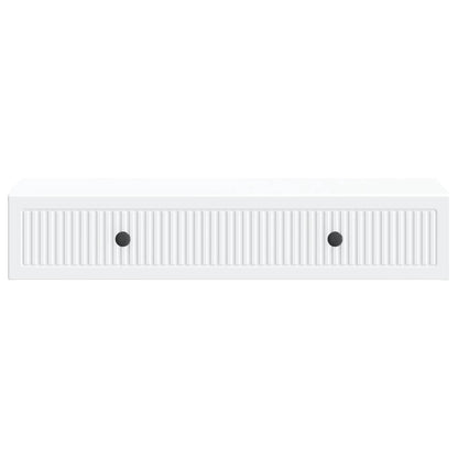 Tavolino da Parete Laterale Bianco 87,5 x 34,5 x 17 cm | homemem39