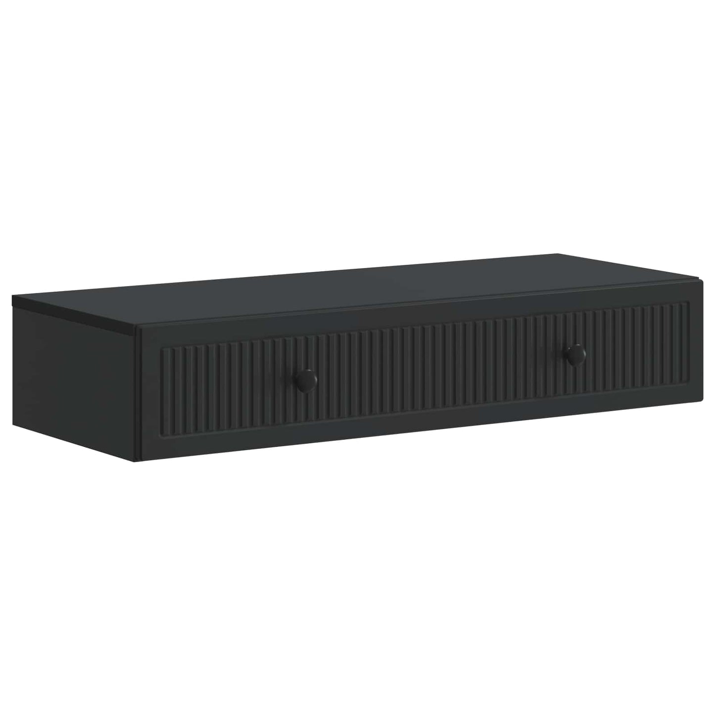 Tavolino da Parete Laterale Nero 87,5 x 34,5 x 17 cm | homemem39