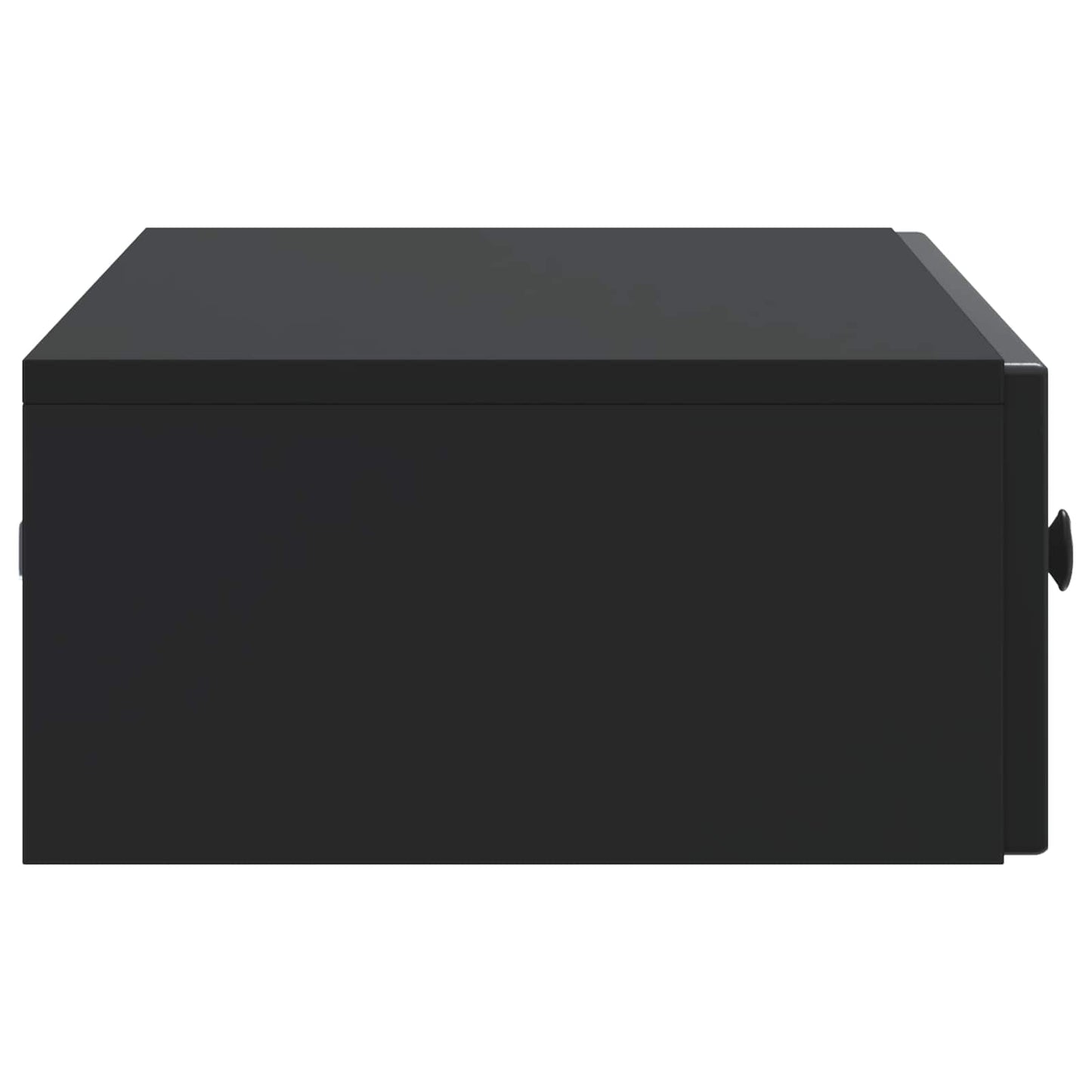 Tavolino da Parete Laterale Nero 87,5 x 34,5 x 17 cm | homemem39
