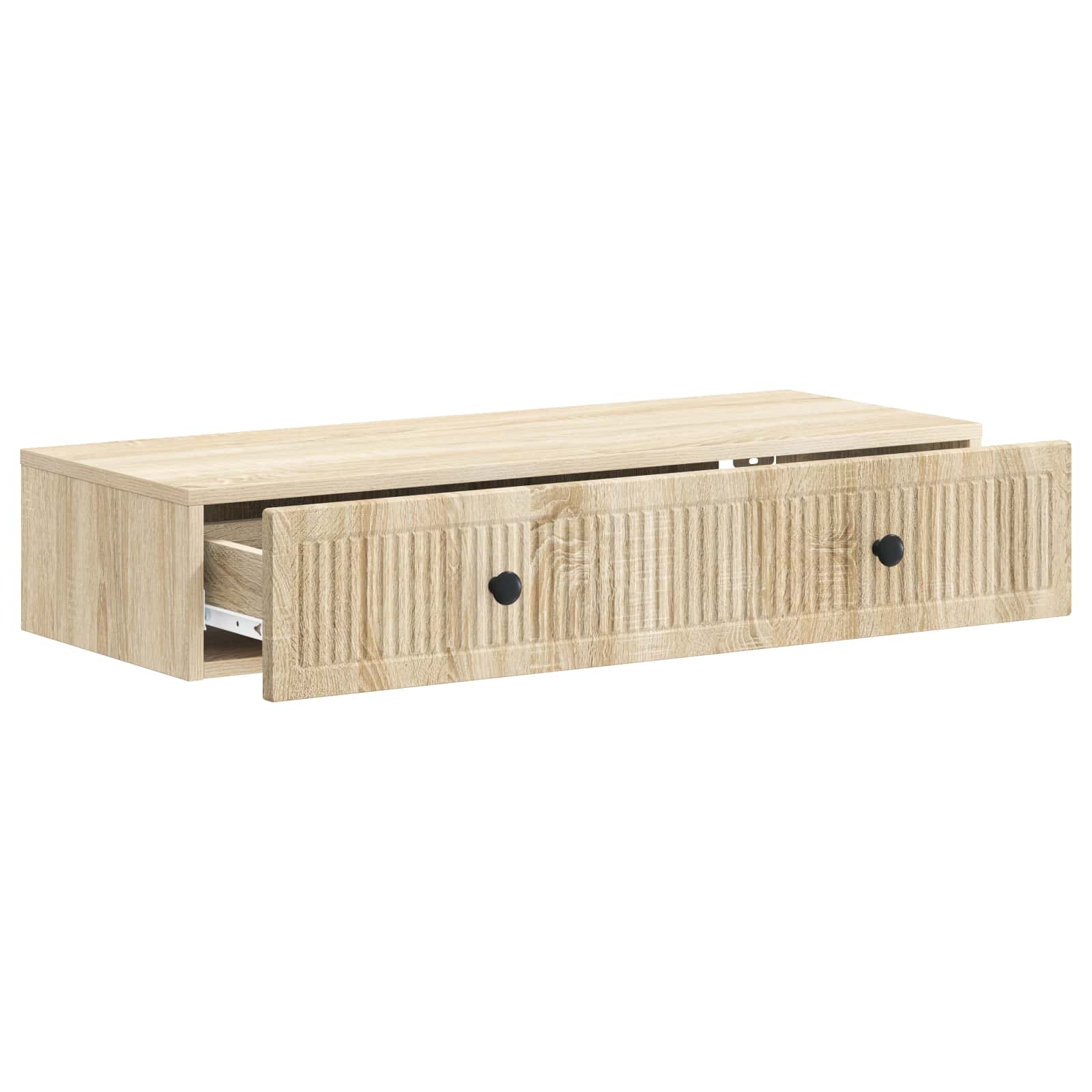Tavolino da Parete Laterale Rovere Sonoma 87,5 x 34,5 x 17 cm | homemem39