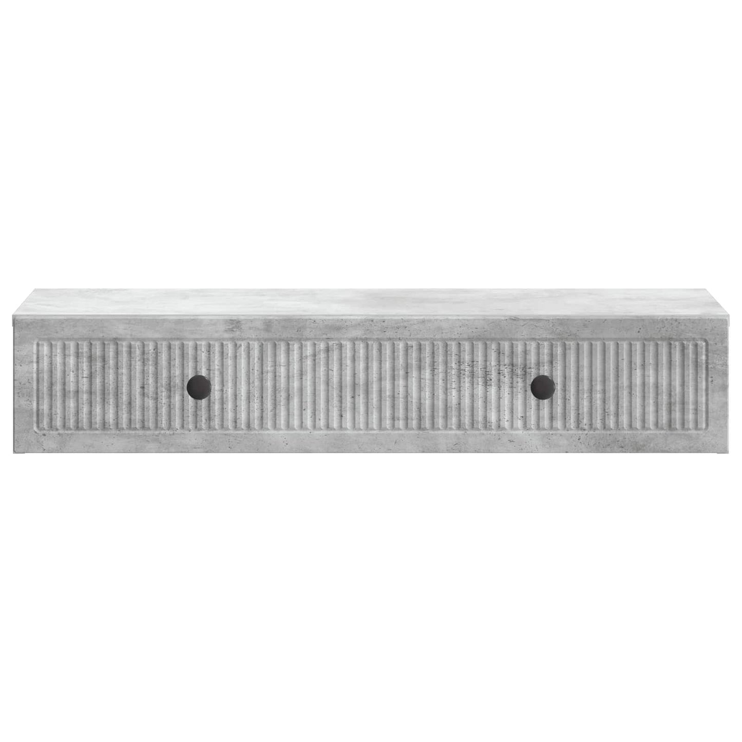 Tavolino da Parete Laterale Grigio Cemento 87,5 x 34,5 x 17 cm | homemem39