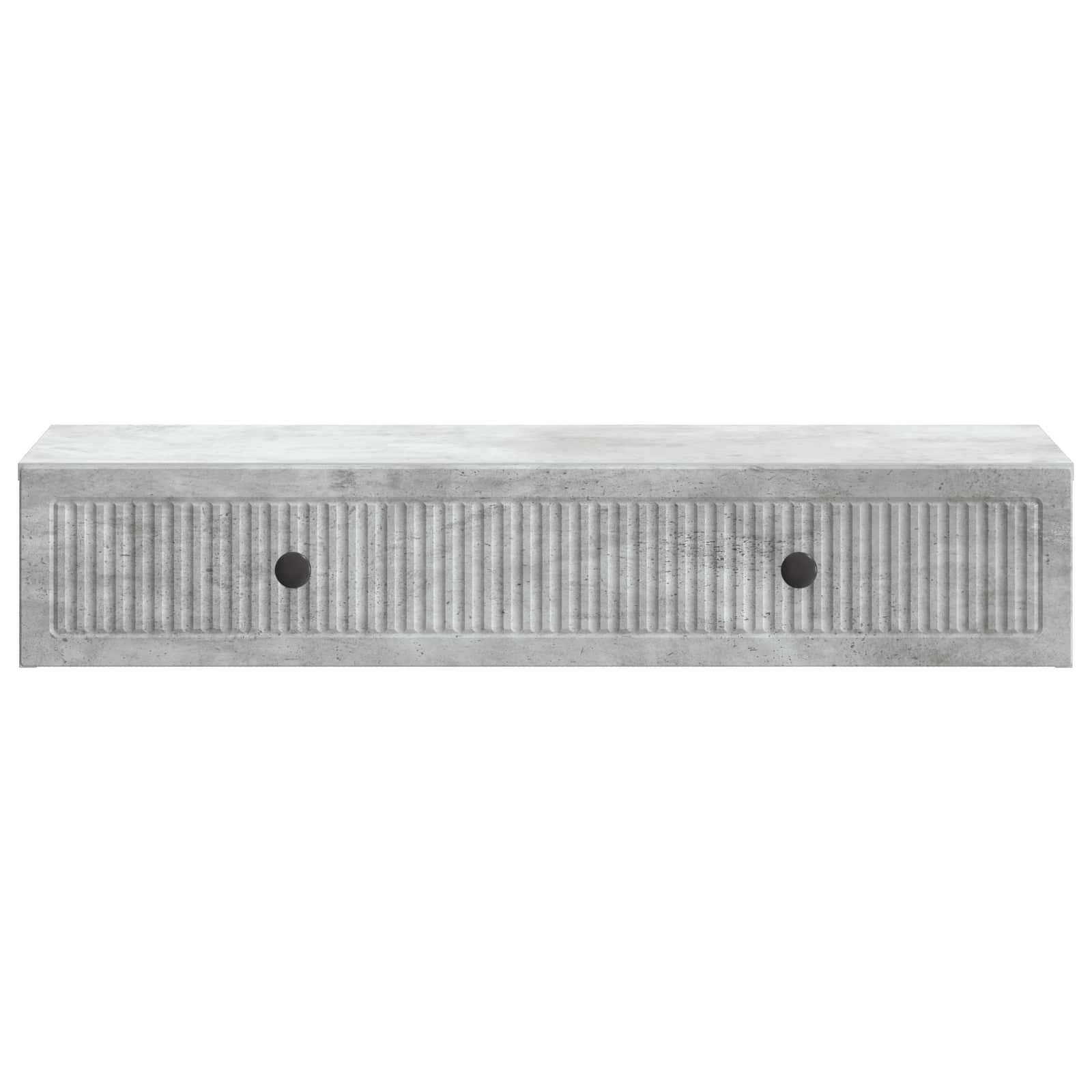 Tavolino da Parete Laterale Grigio Cemento 87,5 x 34,5 x 17 cm | homemem39
